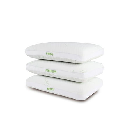 Hypoallergenic Memory Foam Cooling Bamboo Pillows Back Side