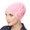 Pink, variant on Women Solid Rose Flower Stretch Beanie Hat Headwear Hairband Turban Headwrap Cap