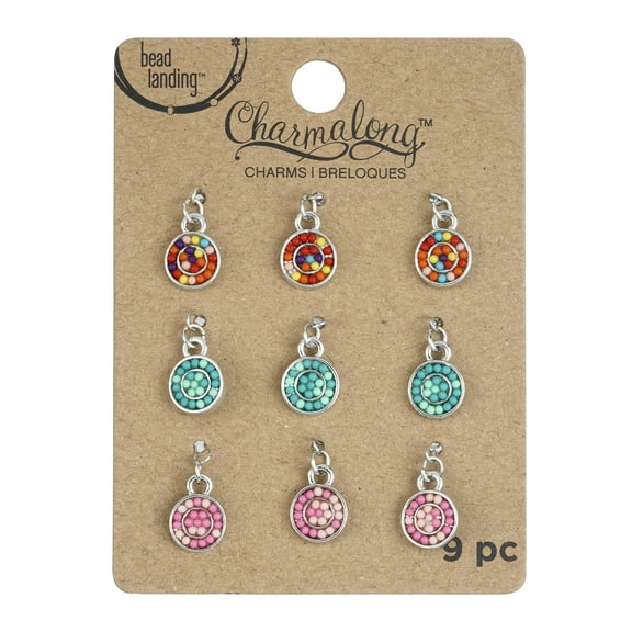 Bead Landing Charmalong Round Bead Charms, 12 Packs: 9 ct. (108 total)