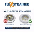 thumbnail image 6 of Flex Strainer Kitchen Sink Drain Strainer, BPA-Free Thermoplastic Basket, Fits Standard 3.5 inch Drains and Disposals, Dishwasher Safe, 6 of 7