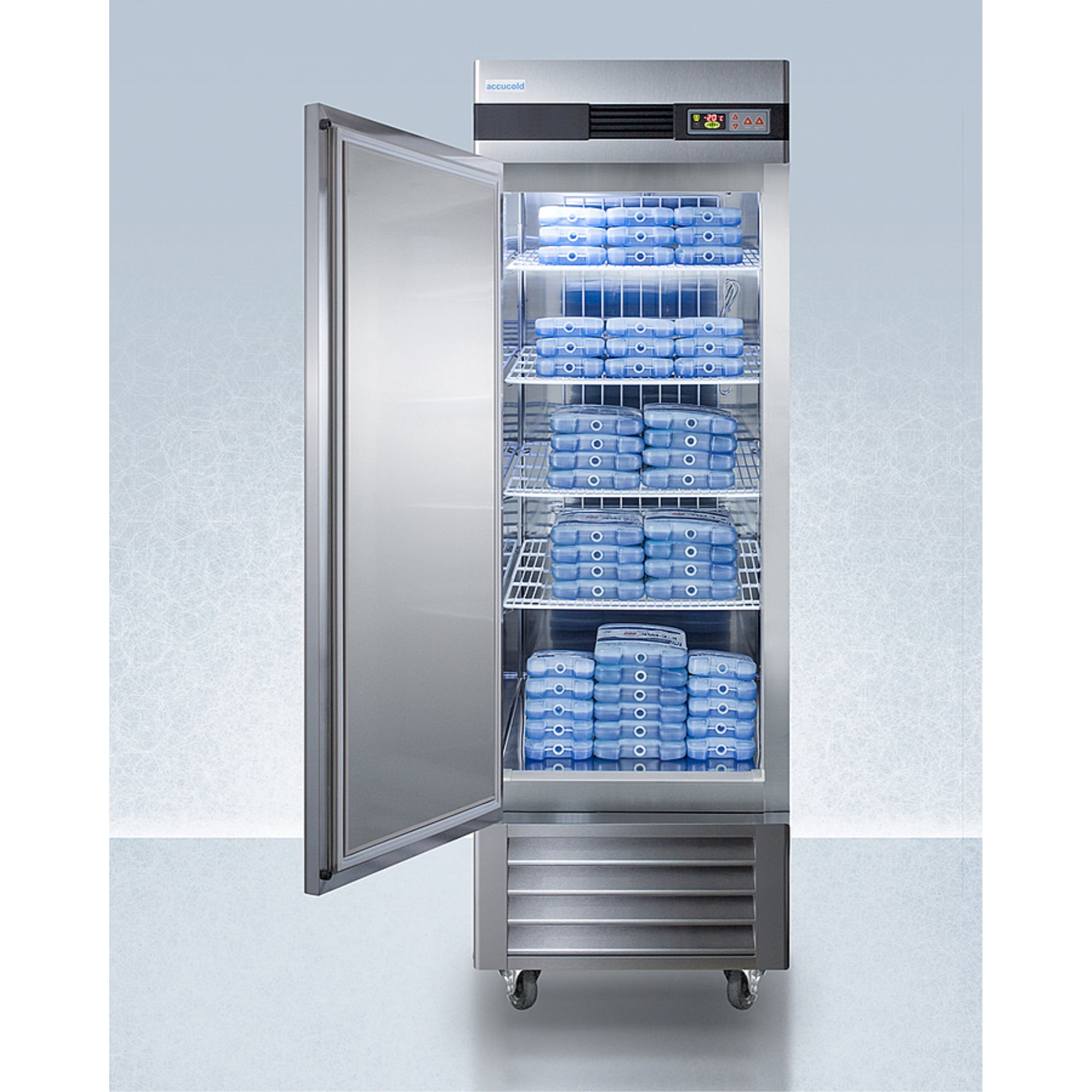 Summit Appliance AFS23MLLH 83.75 x 27.5 x 31 in. 23 cu ft. Pharma-Lab Frost-Free All-Freezer, Stainless Steel