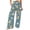 Blue, variant on kaondbfi Womens Pants Wide Leg High Waisted Adjustable Trousers with Pockets Casual Lightweight Summer Casual Pants for Women