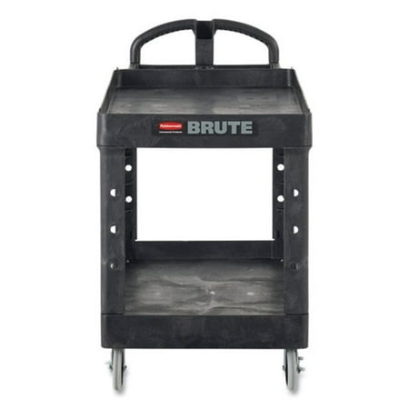 Rubbermaid Heavy-Duty 2-Shelf Plastic Utility FG454600BLA
