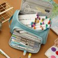 thumbnail image 3 of Estuche de gran capacidad para lápices, bolsa de almacenamiento grande, estuche para rotuladores, bolsa de papelería sencilla para viajes, 3 of 5