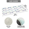 thumbnail image 3 of Gardient Blue Purple Bows Plush Carpet Non Slip Runner Rug Absorbent Bath Mat 39" x 20", 3 of 8