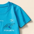 thumbnail image 5 of TOWED22 Infant Toddler Baby Boy Summer Outfits 2pcs Round Neck Short Sleeve Shirt Tee Dinosaur Graphic Pocket Shorts Clothes(Blue,6-7 Y), 5 of 7