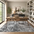 thumbnail image 2 of MICGEEK 6'x9' Abstract Area Rugs for Living Room, Stain Resistant Washable Rugs with Non-Slip Backing, Modern Dark Gray Rug for Bedroom Dining Room Office Throw Rugs Carpet, 2 of 8