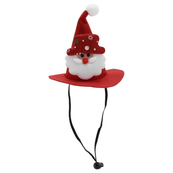 Unique Bargains Christmas Halloween Pet Holiday Headdress 5.91"x5.51" Red for Pets