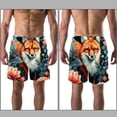 thumbnail image 3 of luoweisi Men's Beach Shorts Quick Dry Swim Trunks with Mesh Lining Fox L, 3 of 5