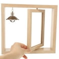 thumbnail image 5 of Milisten Double Sided Rotating Wood Picture Frame Rotating Wood Photo Frame Home Decor with Lamp, 5 of 5