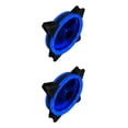 thumbnail image 3 of Seitruly Ventilador de refrigeración ajustable para ordenador, ventilador con cubierta para PC de 120mm, carcasa enfriadora RGB de doble cara, azul 2Conjunto, 3 of 6
