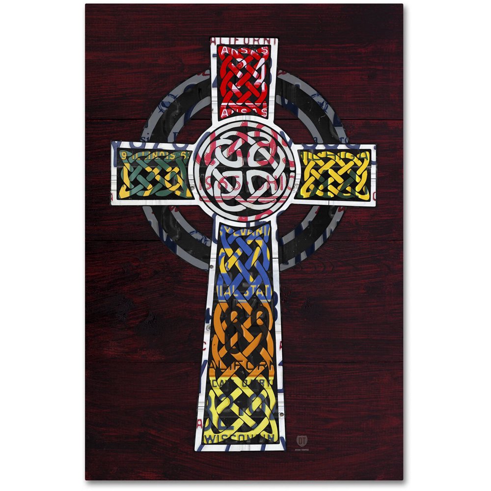 Trademark Fine Art 'Celtic Cross' Canvas Art by Design Turnpike
