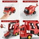 thumbnail image 3 of Carritos Juguetes para Niño,5 en 1 Camiones de Transporte con Luz y Sonido,Coches Juguetes de Construcción con 4 Mini Coches,Regalo para Niños 3~8 Años,Rojo, 3 of 7