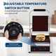 thumbnail image 4 of Yeshouse Parrilla comercial para paninis, sandwichera eléctrica de 1800W, placa esmaltada 23x23 cm, prensa doble de acero inoxidable con control de temperatura y asa, 4 of 8