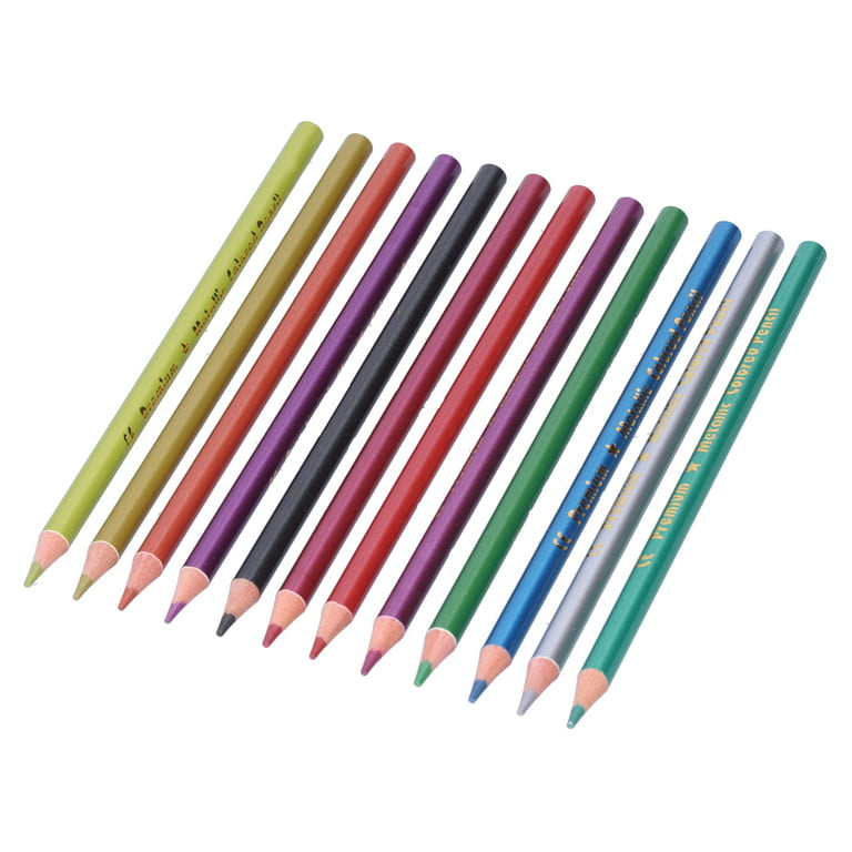 Colored Pencils, Comfortable Sketch Coloring Pen Glossy And Thick Refills  Color Smoothing With 12 Pencils For Professional Coloring For Children For  Adult Neon Color Pencils 