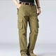 thumbnail image 4 of Pantalones largos para hombre, para actividades al aire libre, gruesos, de pierna recta, para montañismo, con múltiples bolsillos, para hombre, 4 of 6