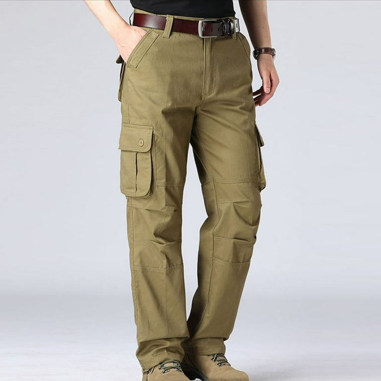 Wide Leg Pants Men's Premium Relaxed Fit Straight Leg Cargo Wide Leg Pants Men's Premium Relaxed Fit Straight Leg Cargo