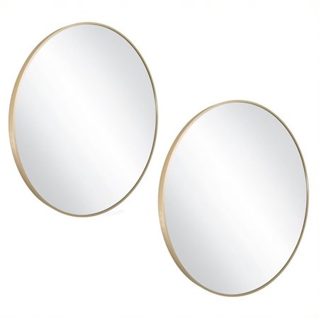 Design House Kenna 20" x 30" Round Wall Accent Mirror