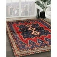 thumbnail image 3 of Ahgly Company Machine Washable Indoor Square Traditional Saffron Red Area Rugs, 6' Square, 3 of 7