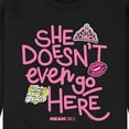 thumbnail image 3 of Mean Girls - She Doesn't Even Go Here - Men's Crew Neck Fleece Pullover, 3 of 5