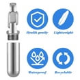 thumbnail image 3 of Compact Portable Case Keychain, Stainless Steel Box Holder Keychain Holder Travel Box Container Portable Organizer Waterproof Metal Case Bottle for Outdoor Travel Camping, 3 of 7