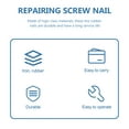 thumbnail image 3 of Miangastore 60Pcs Tire Puncture Nails for Vehicle Safety Black Rubber for Car Tire, 3 of 8