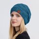 thumbnail image 3 of Sombreros de invierno para mujer, gorro de lana cálido, gorro de punto de oso para mujer, gorro de mujer, 3 of 3