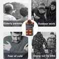 thumbnail image 6 of Pompotops Heated Vest for Men Women, Heated Waistcoat, Unisex Winter Hooded Heated Outerwear For Men Women, Lightweight USB Electric Heated Clothing Waistcoat With 3 Heating Level, 6 of 6