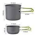 thumbnail image 3 of HLONK Kit de Cuisine de Camping 5 Pcs Randonnée Pique-Nique Bol de Cuisson Antiadhésif Poêle Couteau Cuillère Ensemble, 3 of 5