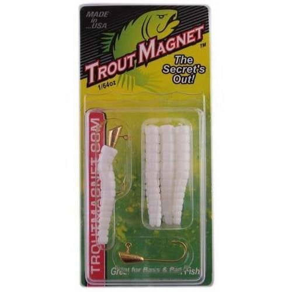 (2 pack) Leland Lures Trout Magnet 1/64 oz Softbait 9 Count White