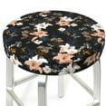thumbnail image 3 of Fotbe Lilies Flowers Stool Covers Round,Waterproof Round Bar Stool Covers Bar Chair Covers Washable Stool Cushion Slipcover for 12-14 Inch Chair-14 inch, 3 of 7