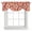 Red Orange Khaki, variant on Tie Up Valances for Windows, Orange Purple Boho Adjustable Valance Curtains Window Treatment for Living Room/Bedroom, Ethnic Geometric Southwest Rod Pocket Kitchen Curtains & Drapes 42x12 Inch
