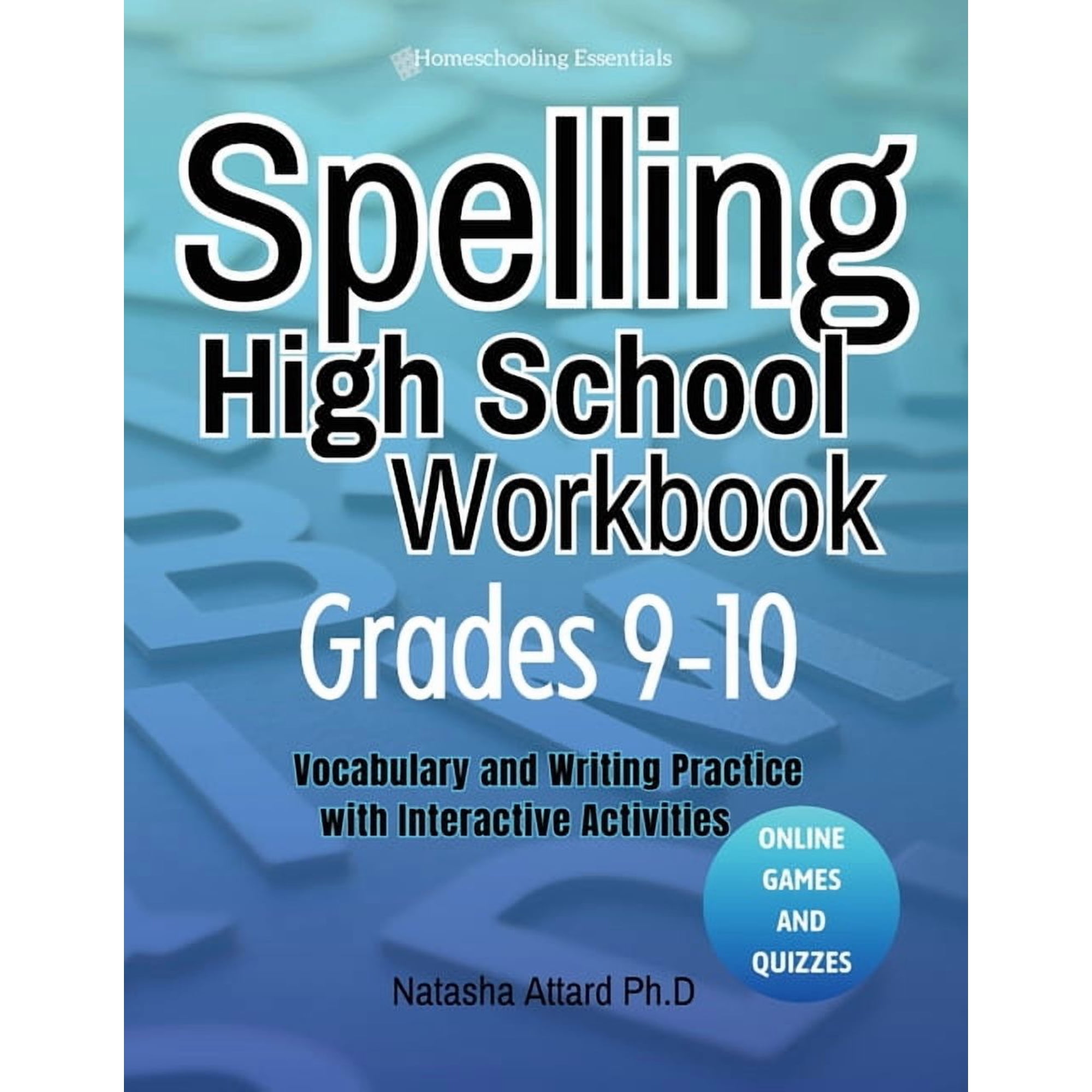 Spelling High School Grades 9-10: Vocabulary and Writing Practice with Interactive Activities, (Paperback)