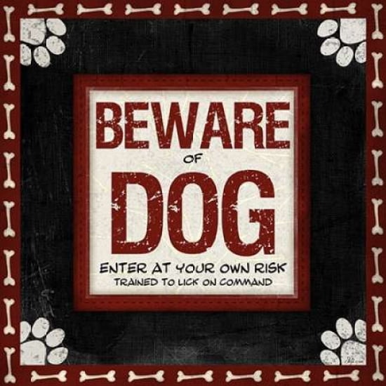 Beware Of Dog Canva