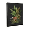 thumbnail image 3 of Ferns Sprouting Woodland Mushroom Plants Botanical & Floral Graphic Art Jet Black Framed Art Print Wall Art, 3 of 6