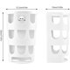 thumbnail image 3 of Comedero para animales pequeños, cuencos de plástico poroso para colgar, dispensadores de comida, accesorios de jaula para conejos, hámsteres, chinchillas, color blanco, 3 of 5