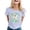 A#Light Gray2189, variant on Women's Skeleton Graphic Tee Short Sleeve Crew Neck Oktoberfest Casual T Shirt