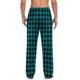 thumbnail image 5 of Pantalones de pijama largos para hombre, informales, con estampado a cuadros, holgados, deportivos, elásticos, rectos, vintage, con bolsillos, 5 of 6