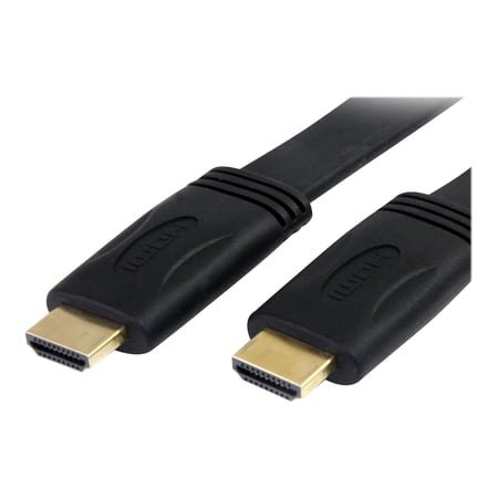 UPC: 0065030842198 | StarTech.com HDMIMM6FL Black Flat High Speed HDMI Cable with Ethernet Male to Male