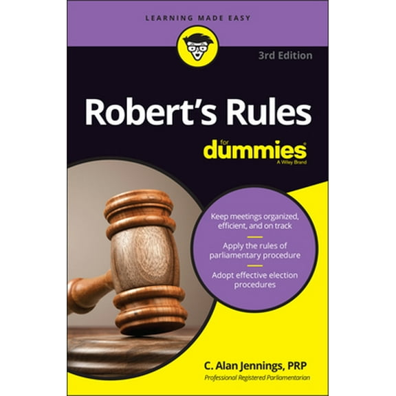 Pre-Owned Robert's Rules for Dummies (Paperback) 1119241715 9781119241713