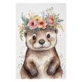 thumbnail image 3 of 1000 Piece Puzzle for Adults – Otter With Flower Crown – Wooden Jigsaw Puzzle for Relaxation and Decor – Gift for Nature and Animal Lovers, 3 of 8