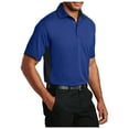 thumbnail image 4 of Yellow Rooster Mens Dry Zone Colorblock Ottoman Polo Royal/ Black L, 4 of 4