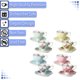 thumbnail image 4 of Set de tazas y platillos de té Brew to A Tea Floral Porcelain, 240 ml, 4 of 9