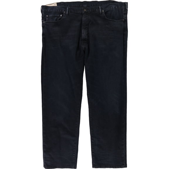 Ralph Lauren Mens Big & Tall Hampton Straight Leg Jeans, Blue, Big & Tall, 46 BigW x 30L