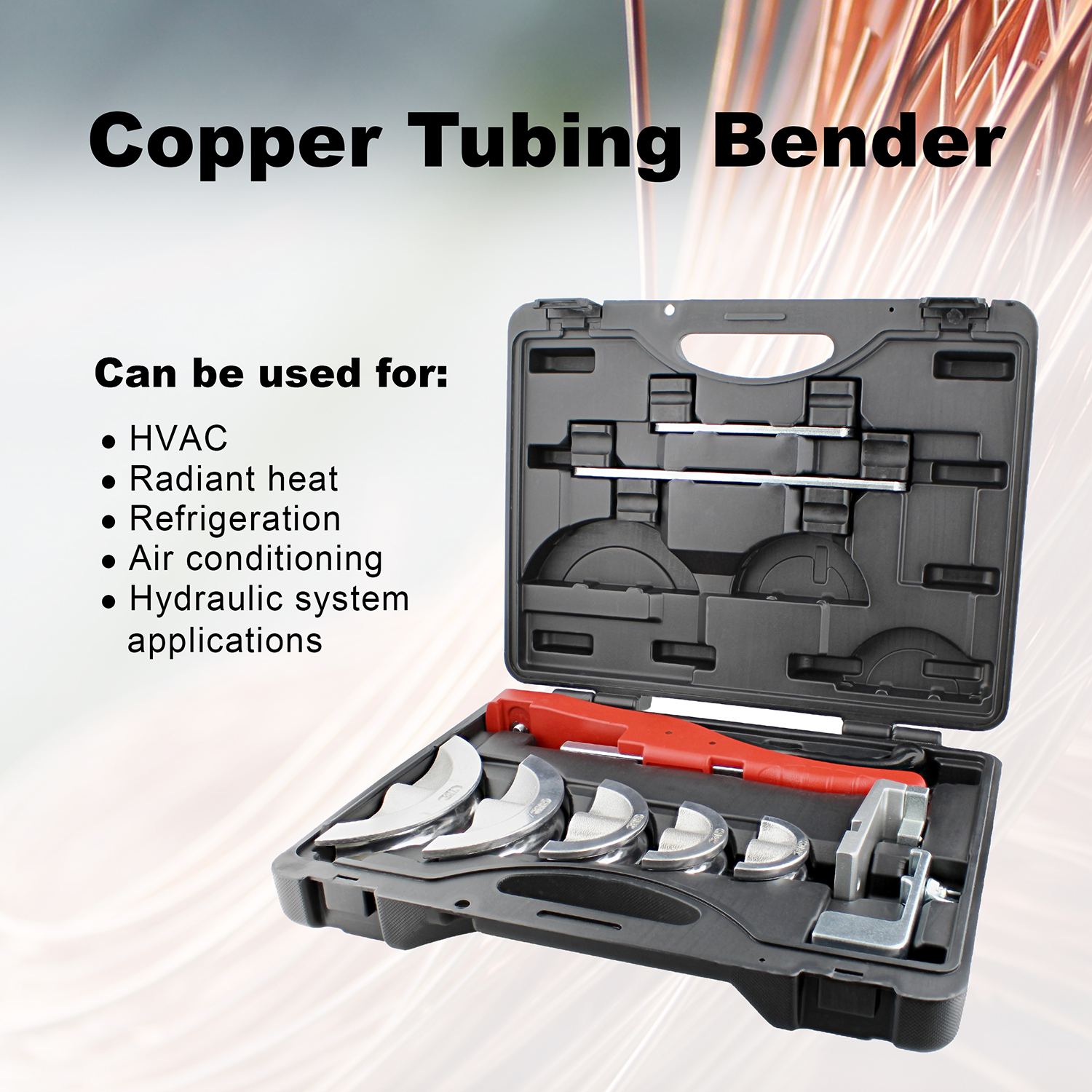 ABN Copper Tubing Bender - Ratchet Pipe Bender Copper Tube Bender 3/8 - 7/8 Inch - image 4 of 6