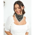 thumbnail image 5 of AWAYTR 3Pcs Floral Hair Bandanas Chiffon Head Kerchief Women Boho Hair Scarf Headband Triangle Head Scarf, 5 of 12