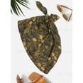 thumbnail image 4 of HAPPY BAY Women's Pareo Beach Wrap Swimsuit Bikini Sarong One Size Brown, Floral, 4 of 5
