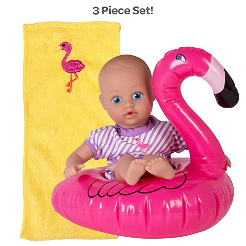 Adora Water Baby Doll, SplashTime Baby Tot Fun Flamingo 8.5 inch Doll
