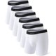 thumbnail image 1 of Mens Underwear ComfortSoft Moisture-Wicking,Breathable Cotton Boxer Briefs för män 6 Pack White, 1 of 4