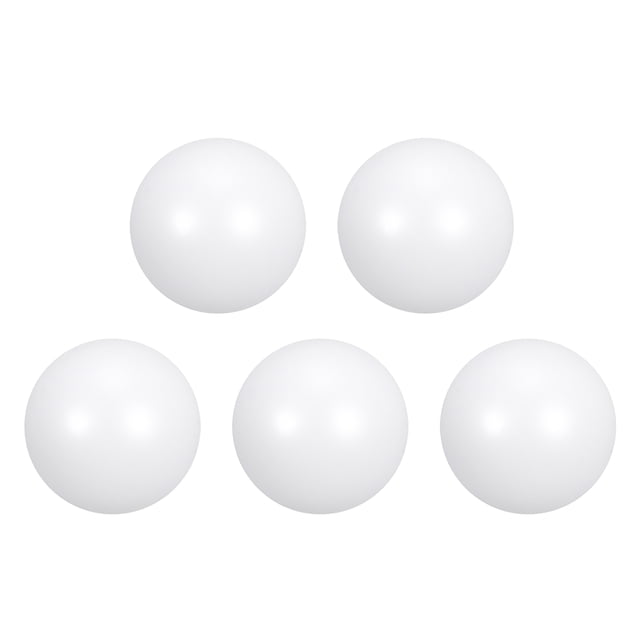 Bola de PTFE, Diámetro de 5mm, Acabado Liso, Bomba Neumática de Diafragma Blanca 5pcs